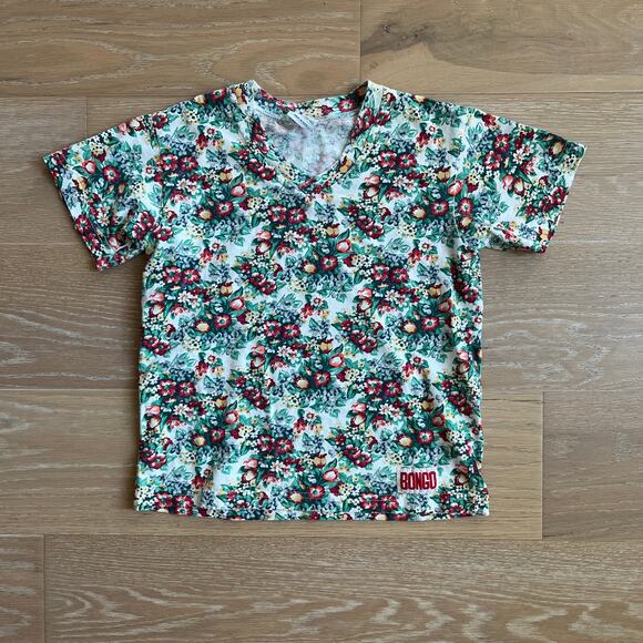 BONGO Tops - BONGO Vintage 90's Floral Oversized Boxy Crop Tee